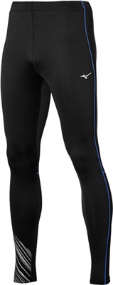 Тайтсы беговые Mizuno Warmalite Tight Черный/Фиолет