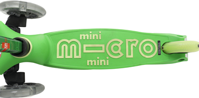 Самокат детский MICRO Mini Deluxe LED зеленый