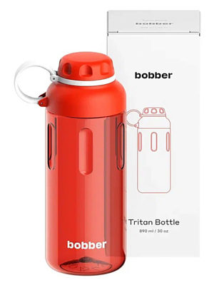 Бутылка Bobber Tritan Bottle 890 мл Cayenne Red