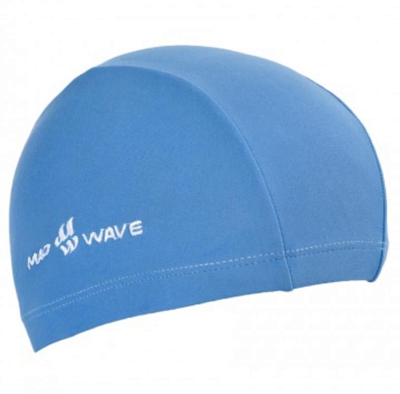 Шапочка для плавания MAD WAVE Lycra Junior Azure