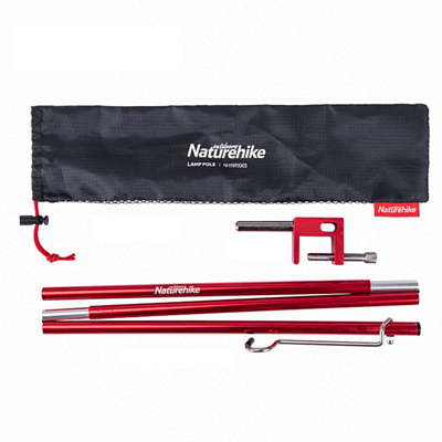 Кронштейн для кемпингового фонаря Naturehike Light Breeze Folding Light Pole Red