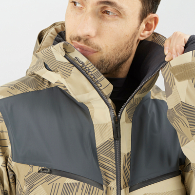 Куртка горнолыжная SALOMON Brilliant Jkt M Roasted Cashew/Ao/Ebony