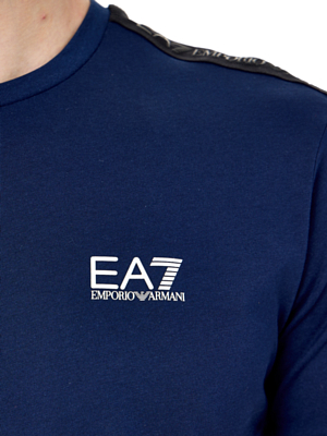Футболка EA7 Emporio Armani Logo Series Tape Navy Blue