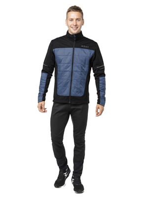 Куртка беговая MOAX Navado Hybrid Серо-Синий