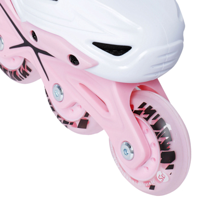 Роликовые коньки Powerslide Khaan Junior LTD White/Pink