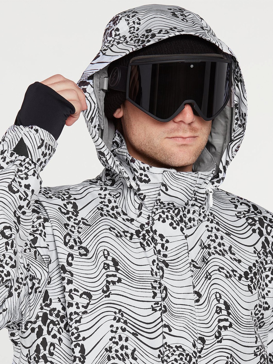 Куртка-анорак сноубордическая Volcom Melo Gore-Tex Pullover White Print