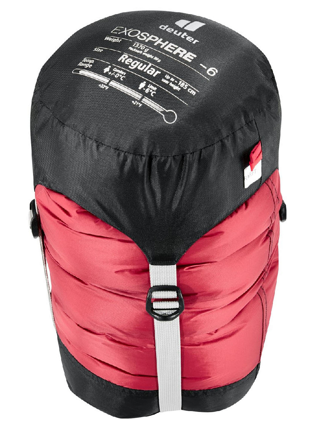 Спальник Deuter Exosphere -6° L левый Cranberry/Fire