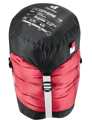 Спальник Deuter Exosphere -6° L левый Cranberry/Fire