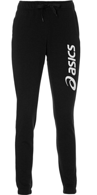 Брюки беговые Asics Big Logo Sweat Pant Performance Black/Brilliant White