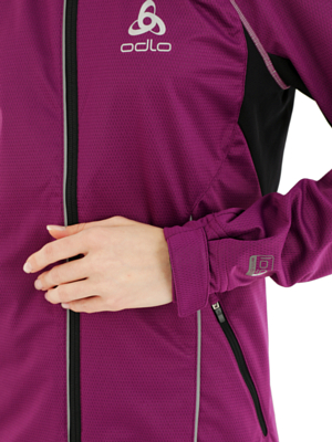 Куртка беговая ODLO Jacket FREQUENCY Grape Juice/Black