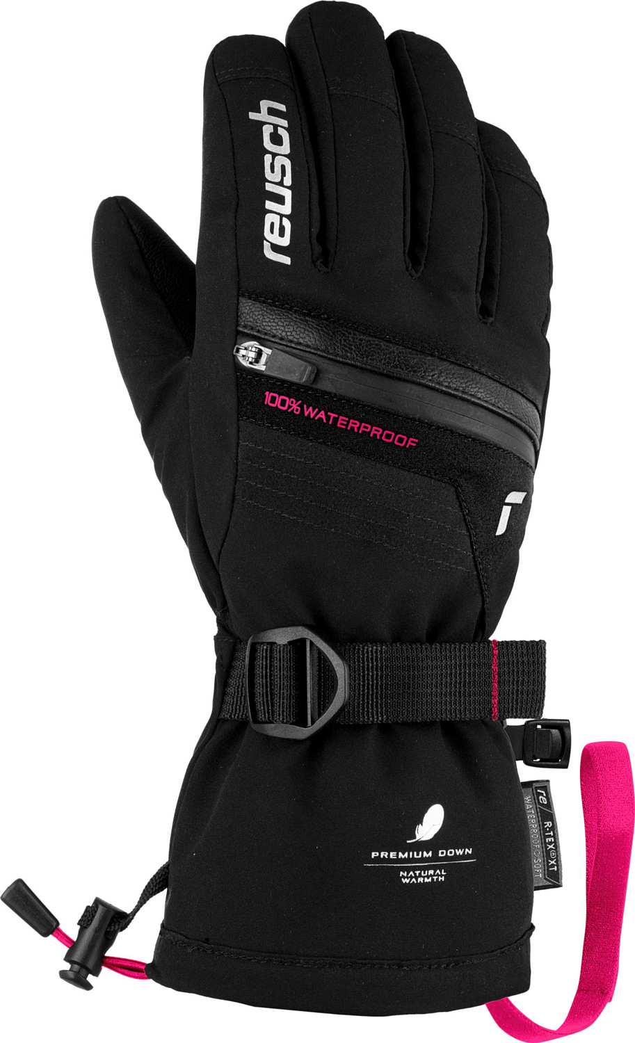 Перчатки детские REUSCH Lando R-TEX XT Junior Black/Pink Glo