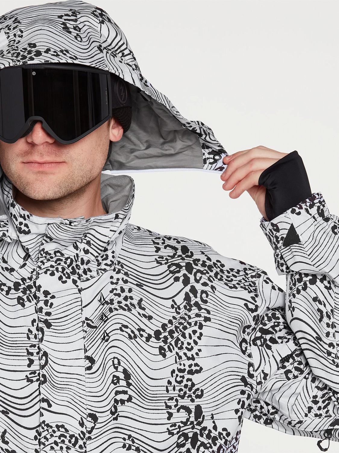 Куртка-анорак сноубордическая Volcom Melo Gore-Tex Pullover White Print