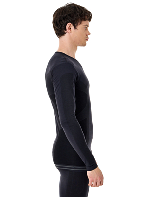 Термобельё верх LENZ Merino 6.0 Round Neck Black