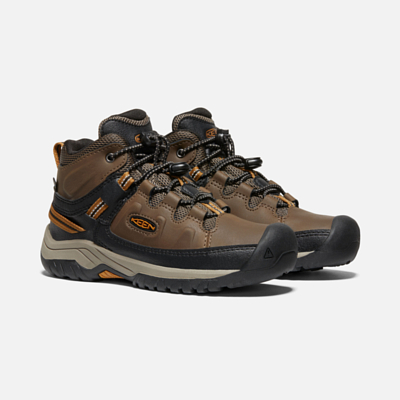 Ботинки детские Keen Targhee Mid Wp Dark Earth/Golden Brown