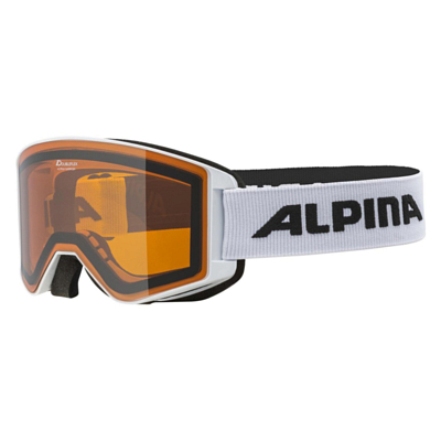 Маска горнолыжная ALPINA Narkoja White Matt/Orange S2