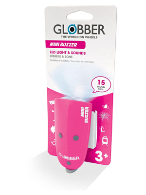 Фонарь Globber Mini Buzzer Розовый