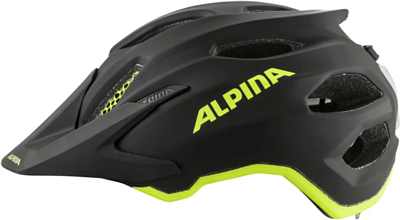 Велошлем ALPINA Carapax Jr. Flash Black-Neon Yellow Matt