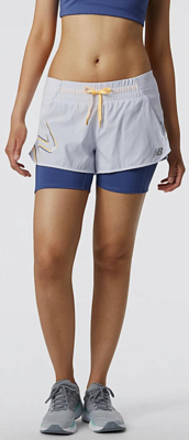 Шорты для бега 2 в 1 New Balance Printed Impact Run 2in1 Short Libra