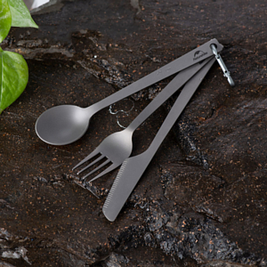 Столовые приборы Naturehike Tzd11 Titanium Cutlery Set Titanium