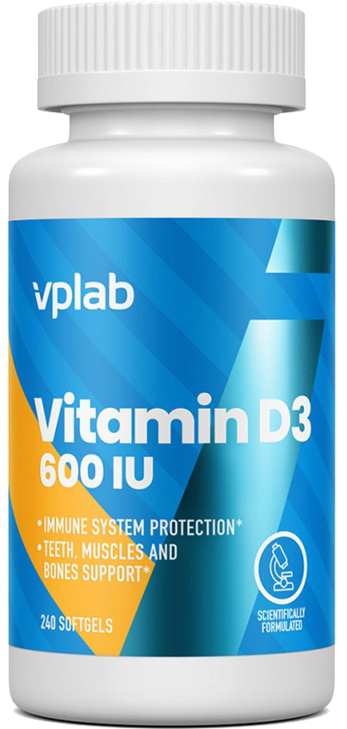 Витамины vplab Vitamin D3 600 IU 240 Caps