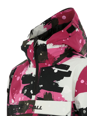 Куртка-анорак сноубордическая детская Rehall Loiza-R-Jr. Camo Abstract Brite Pink