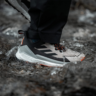 Adidas Terrex Free Hiker 2 Low GTX Beige Black Orange