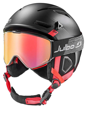 Маска горнолыжная Julbo Quickshift Black/Reactiv 1-3 High Contrast Flash Red