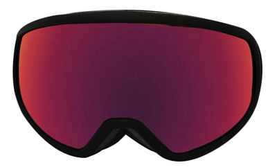 Очки горнолыжные Carve Shoots 6167 Matt black, Rose lens, Red Iridium