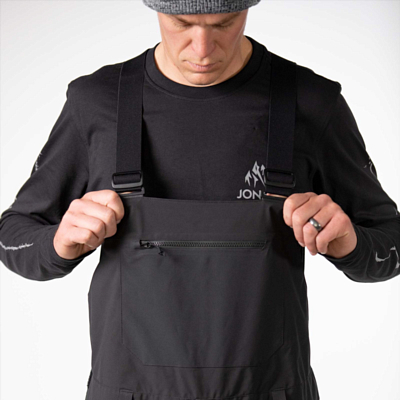 Полукомбинезон сноубордический Jones Mountain Surf Bib Stealth Black