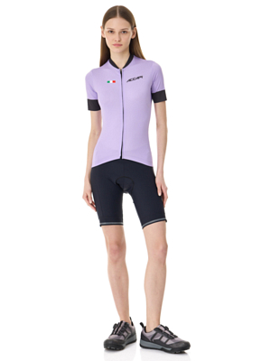 Велоджерси Accapi Short Sleeve Shirt Full Zip W Lavender