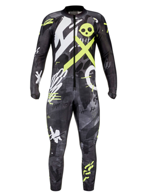 Комбинезон горнолыжный детский HEAD Race Suit Jr Black/Yellow Race