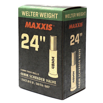 Велокамера Maxxis Welter Weight 24X2.0/3.0 50/76-507 0.8mm Автониппель 48 мм