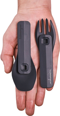 Столовые приборы Humangear GoBites Click ложка+вилка Gray