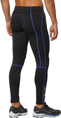 Тайтсы беговые Mizuno Warmalite Tight Черный/Фиолет