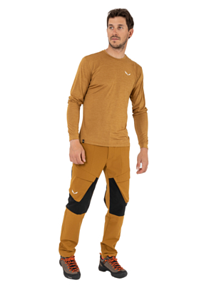 Футболка с длинным рукавом Salewa Puez Melange Dry M Golden Brown Melange