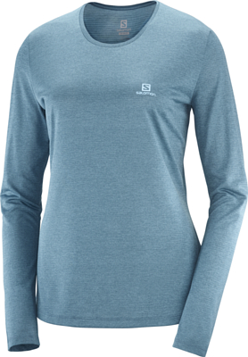 Футболка с длинным рукавом SALOMON Agile Long Sleeve Tee W Mallard Blue/Storm Blue/Heather