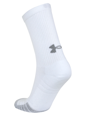 Набор носков Under Armour Heatgear 3 Pack Crew Yth White