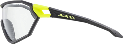 Очки солнцезащитные Alpina 2021 S-Way VL+ Black Matt/Neon Yellow/Black