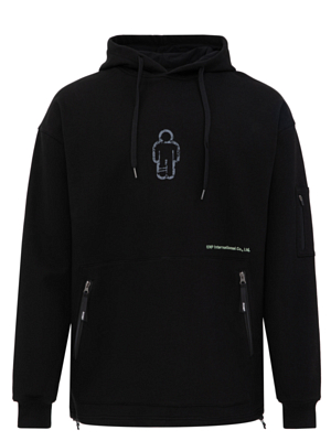 Толстовка ROMP Crack Hoodie M Black