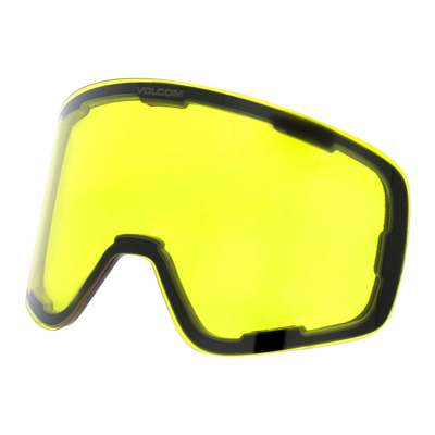 Маска горнолыжная Volcom Odyssey Matte Black Red Chrome Lens/Yellow Bonus Lens