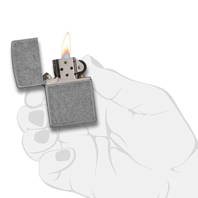 Зажигалка Zippo Plate Серебристый