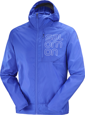 Куртка беговая SALOMON Bonatti Cross Fz Nautical Blue/White