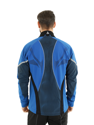 Куртка беговая ODLO Jacket FREQUENCY Olympia Blue/Black