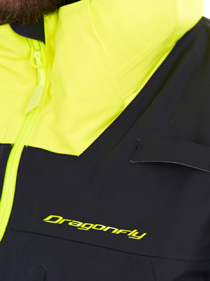 Комбинезон сноубордический Dragonfly Superlight 3L Black/Yellow Fluo