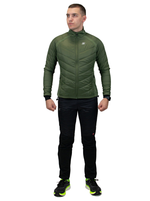 Куртка беговая NONAME Hybrid Warm 24 Forest Green