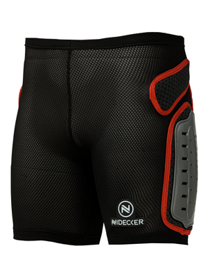 Защитные шорты NIDECKER Padded Plastic Shorts Black/Red