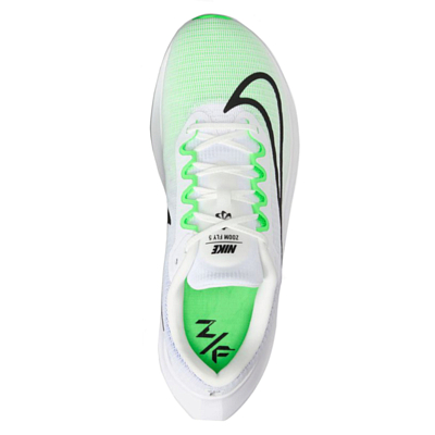 Кроссовки Nike Zoom Fly 5 White/Black-Green/Strike-Racer Blue