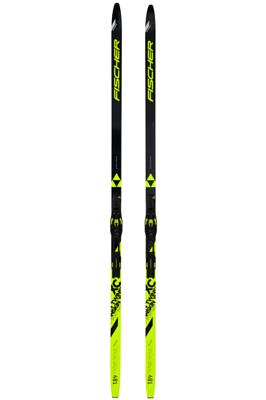 Беговые лыжи с креплениями FISCHER Twin Skin Sport EF Yellow Mounted
