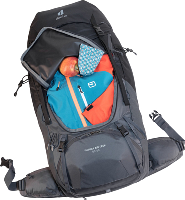 Рюкзак Deuter Futura Air Trek 50+10 Black-Graphite