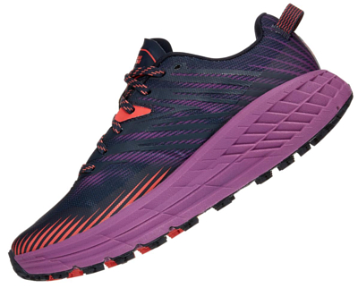 Кроссовки Hoka Speedgoat 4 Outer Space/Hot Coral